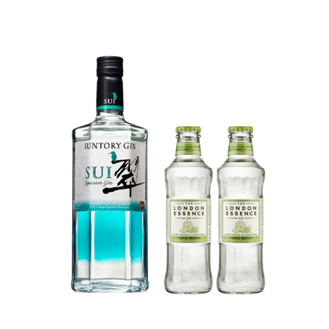 Suntory Sui Gin + 2x FREE London Essence Blood Orange and Elderflower