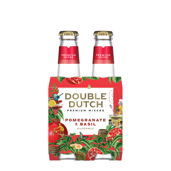 Double Dutch Pomegranate & Basil 4s x 200ml
