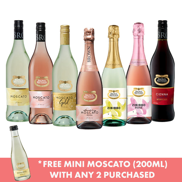 Brown Brothers Bundle of 2 (FREE Mini Moscato)