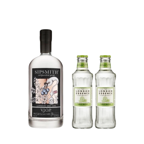 Sipsmith VJOP + 2x FREE London Essence Blood Orange and Elderflower