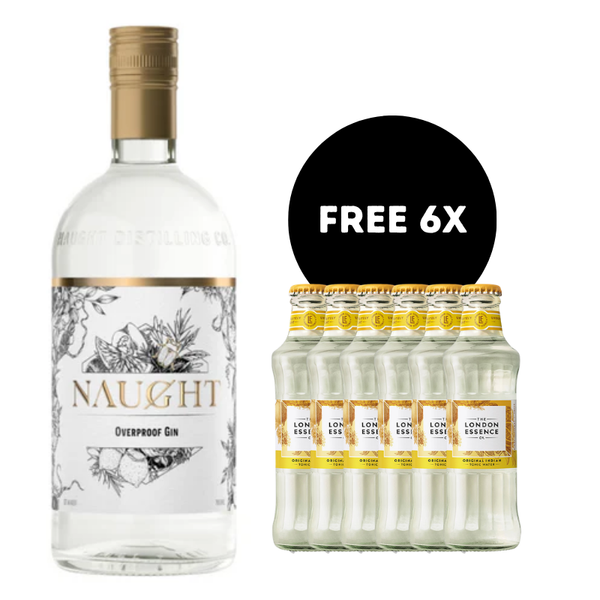 Naught Overproof Gin + FREE 6 London Essence Original Indian Tonic