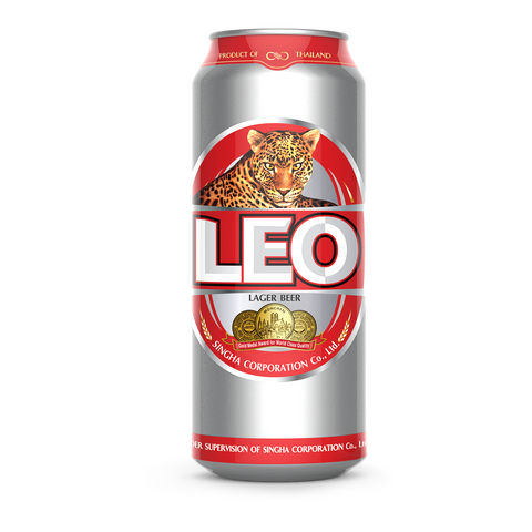 Leo Lager Beer Bottles Carton 12x490ml