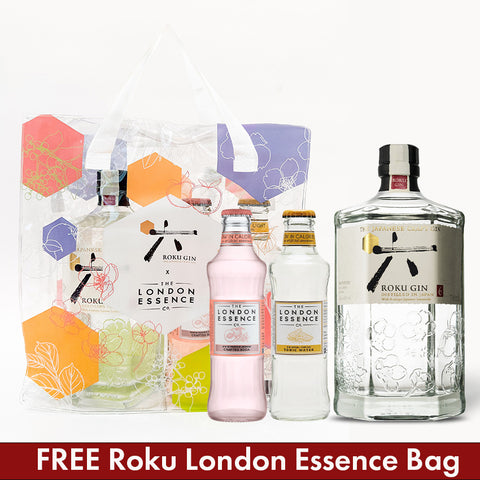 Suntory Roku Gin and Tonic Bundle with FREE Roku London Essence Bag