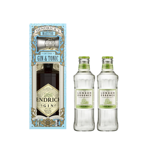 Hendricks Gin + FREE Hendricks Jigger  + 2x FREE London Essence Blood Orange and Elderflower