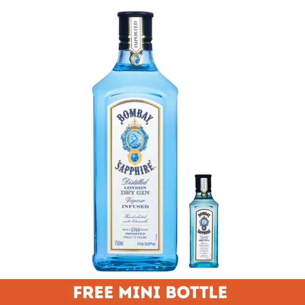Bombay Sapphire Gin + Mini Bombay Sapphire Gin