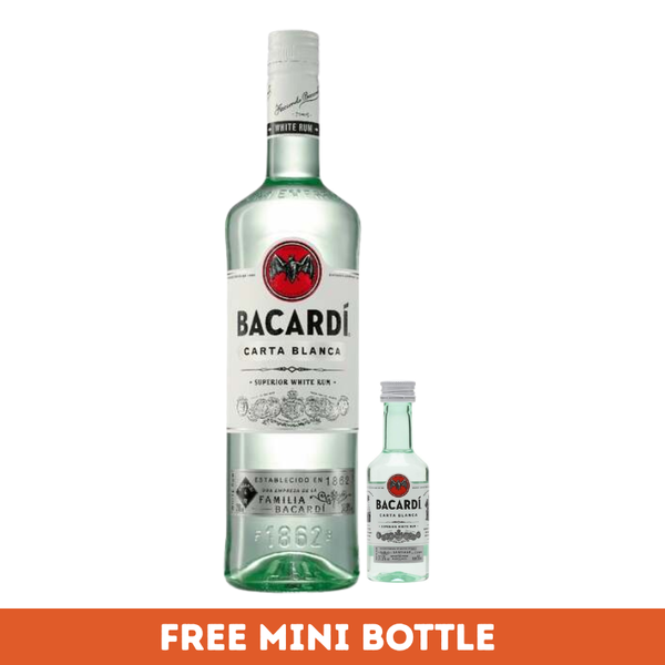 Bacardi Carta Blanca + Mini Bacardi Carta Blanca