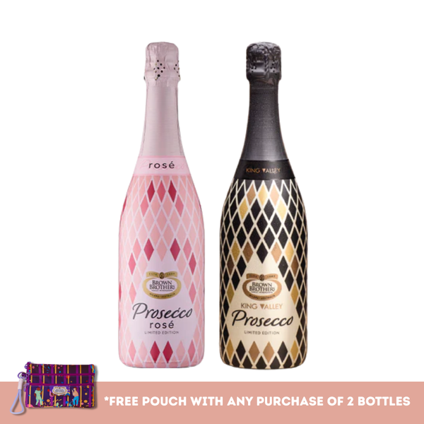 Brown Brothers Bundle of 2 Prosecco (FREE Zipper Pouch)