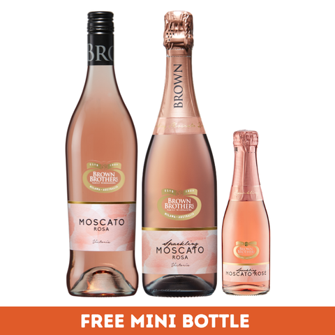 Brown Brothers Moscato Rosé Range (Regular, Sparkling & Mini)