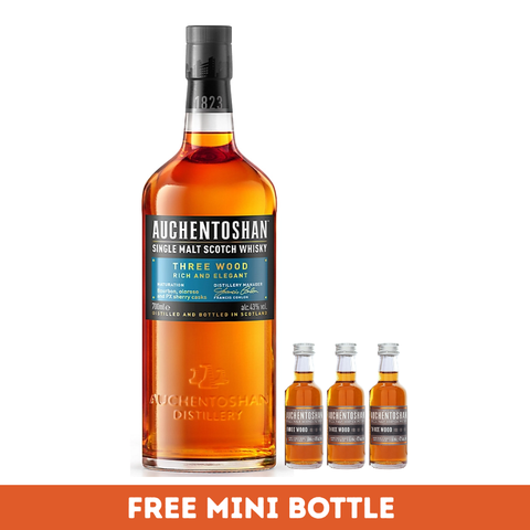 Auchentoshan threewood + Mini auchentoshan set