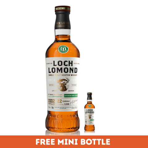Loch Lomond 22 years old 153 Royal Portrush Open Course Collection 2025 Whiskey + Mini Bottle