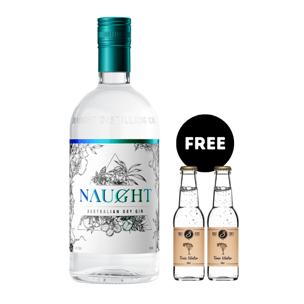 Naught Australian Dry Gin + FREE Three Cent Tonic