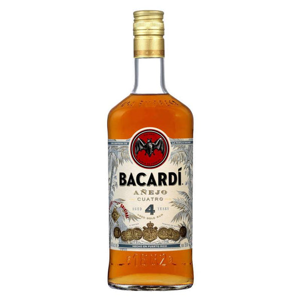 Bacardi Anejo Cuatro 4 Years Old Rum Spirits, Rum