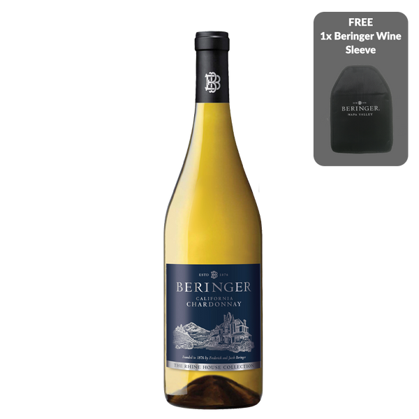 Beringer Rhine House Chardonnay 750ml (w/ FREE Wine Sleeve)