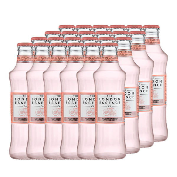 London Essence White Peach & Jasmine Soda Water 24x200ml