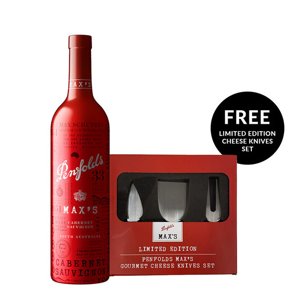 Penfolds Max's Cabernet Sauvignon W Free Cheese Knife Set